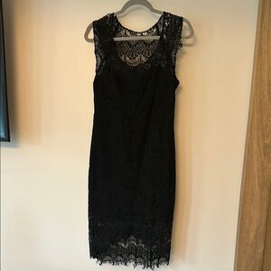 Elegant Black Lace Dress
